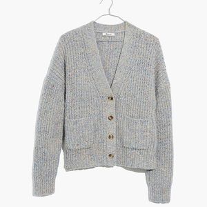 Madewell Speckled Rib Cardigan
